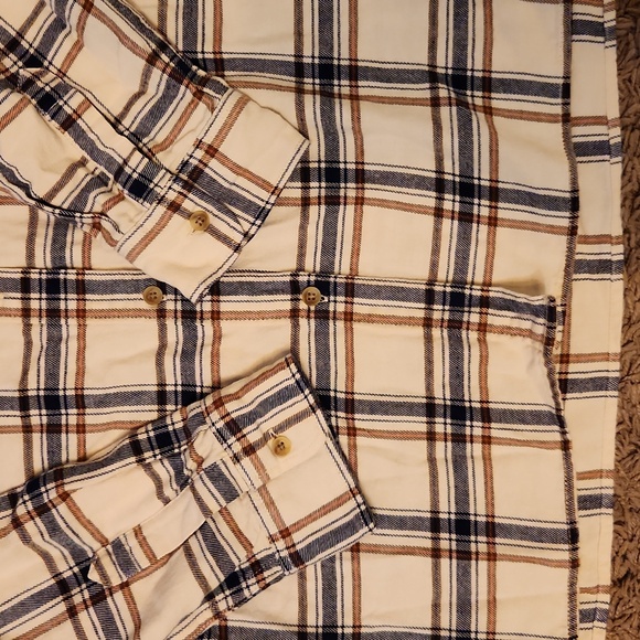 UNIQLO WOMEN'S PLAID FLANNEL SLEEVE SHIRT, - Picture 2 of 6